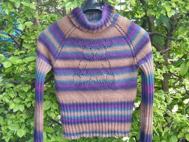 Knitting pattern Raglan top down "teddybear"