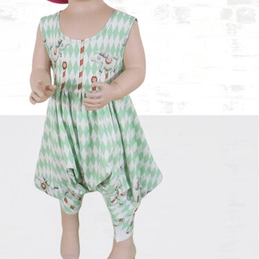 Jumpsuit Patty size 92-140 pattern - Sewing