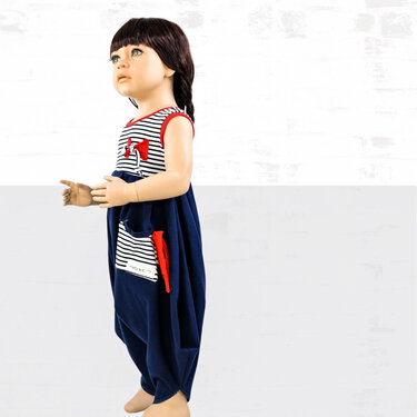 Jumpsuit Patty size 92-140 pattern - Sewing