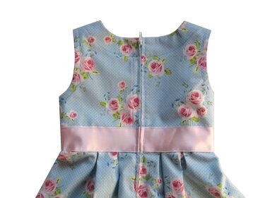 Anleitung und Schnitt Blumenmädchen-Kleid Gr.74-122 - Nähen