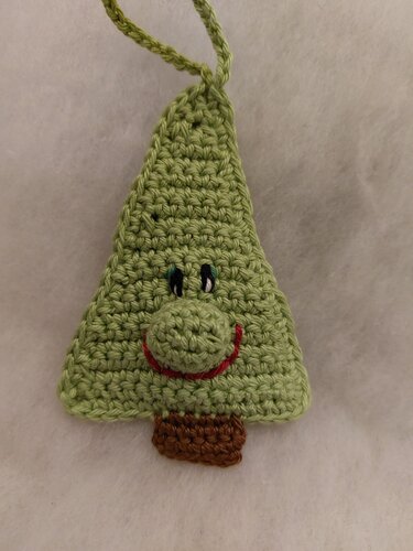 Anleitung Geschenkanhänger Tanne - Häkeln