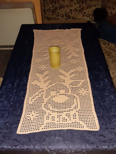 Tischläufer Weihnachten "Rentier" häkeln