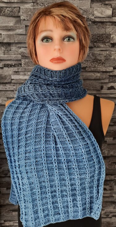 H&auml;kelanleitung Schal "Maze" - Bild 3