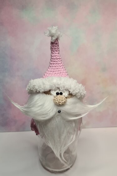 Anleitung Weihnachtsmannglas - Häkeln