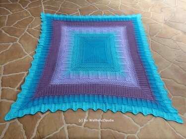 Häkelanleitung - Decke Traumland - 2 Versionen möglich