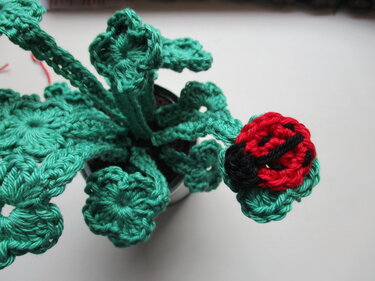 Häkelanleitung Glücksklee im Topf