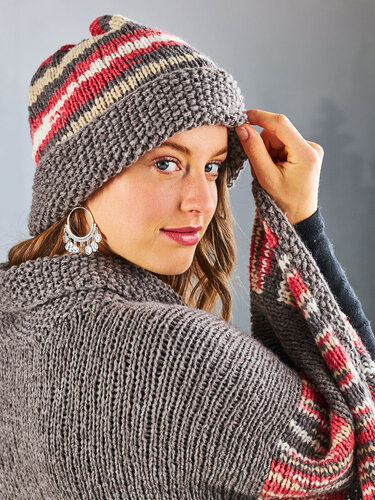 PONCHO MIT MÜTZE COLOR-PLAY - Bild 2