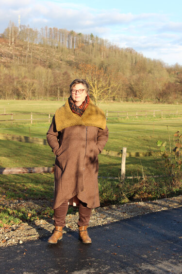 Santini Raglanmantel mit großem Kragen - Bild 4