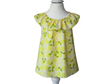 Schnitt und Anleitung Rüschen-Top für Mädchen Größe 68-140 - Nähen