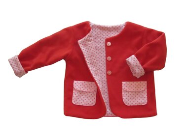 Schnitt und Anleitung Jäckchen mit Taschen Gr. 62-122 - Nähen