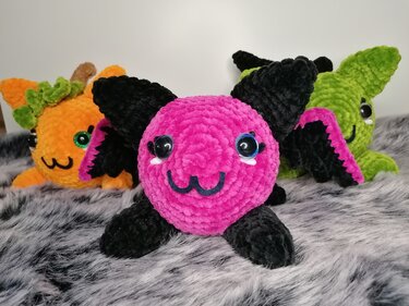 Fledermauskatze / Kugelkatze Häkelanleitung