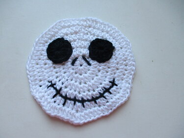 Häkelanleitung Untersetzer Grusel