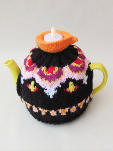 Diwali Tea Cosy knitting pattern