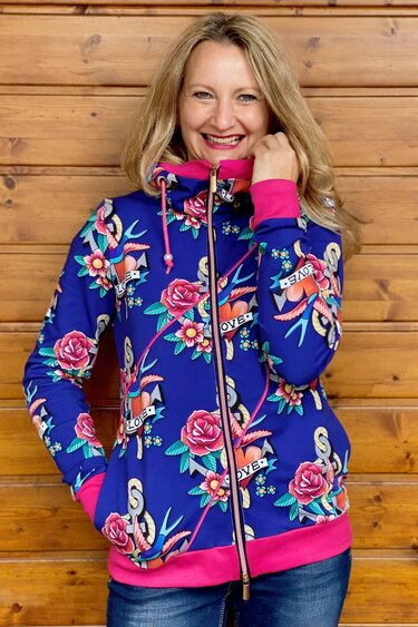 Anleitung Solea Sweat*ee Gr.34-54 mit Ebenendruck - Nähen