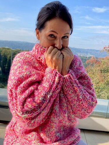 Strickanleitung Raglanpullover Colore Oversize