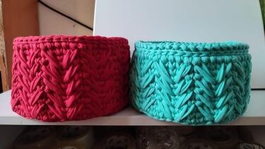 crochet pattern round basket