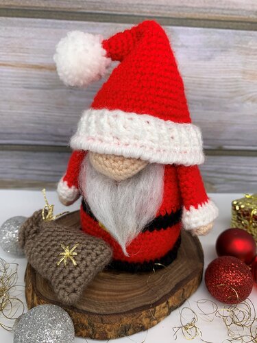 Crochet Pattern Santa Claus Gnome
