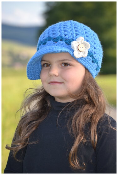 - LIAH + KEA - Set bestehend aus Newsboy Hat und Poncho, ab Baby - Erwachsene - Häkeln