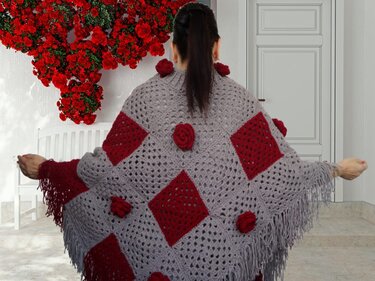 Häkelanleitung Poncho für alle Größen Luxury Design No. 54 - Bild 3