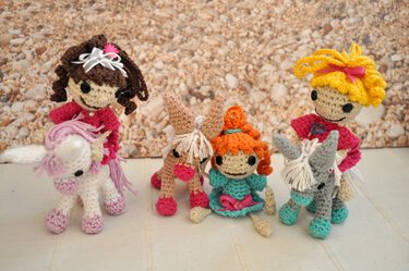 Püppchen Juri und ihr Pony - Häkeln