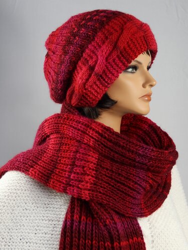 Winterset: Mütze + Loop / Schal "Andrea" - Strickanleitung - Bild 7