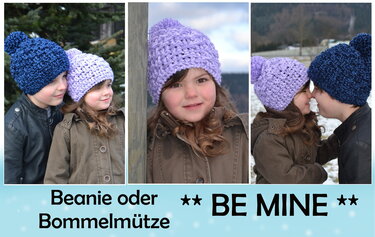 Be Mine - Bommelmütze oder Beanie für alle Größen, Kinder, Damen und Herren - Bild 2