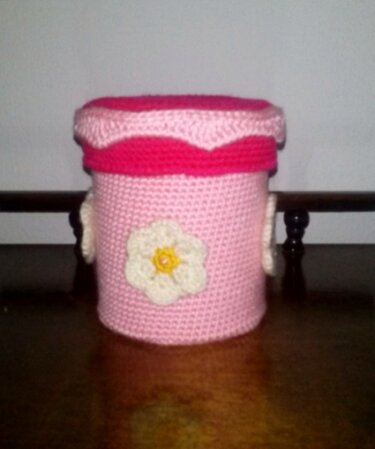 Anleitung Geschenkdose "Flower" - Häkeln