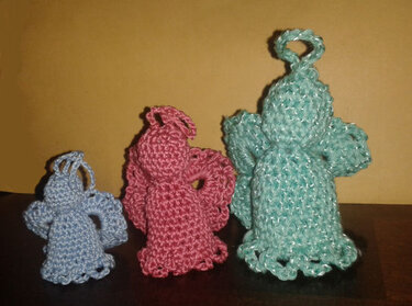 Mitbringsel Schutzengel/ Schlüsselanhänger/ Taschenbaumler/ Weihnachtsengel - Häkeln