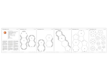 Retro-Blumenkugel – Bastelvorlagen und Anleitung - Basteln