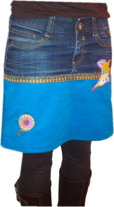 Nähanleitung Upcycling Jeansrock aus der Lieblingsjeans (alle Größen) - Bild 2