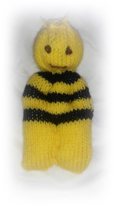 Strickanleitung Biene- auch für Anfänger