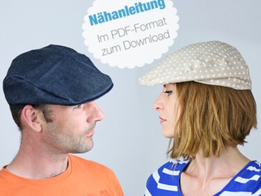 Nähanleitung Schirmmütze für Erwachsene / Kinder nähen Mütze Pdf Schiebermütze