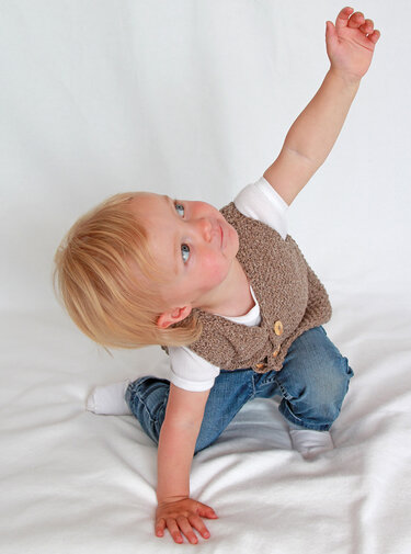 Strickanleitung Babyweste Flora & Florian, Gr.62-92, Fortgeschritten - Bild 2