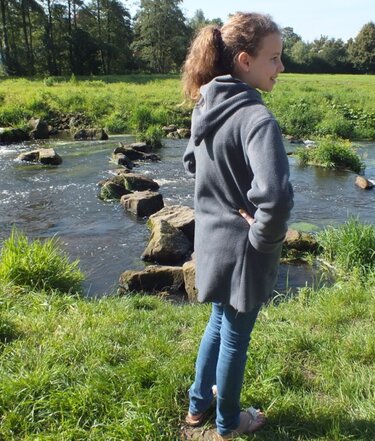 Kuscheljacke "LILIA", Gr 158 - Damengr. 42 - Nähen