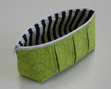 Pleated zip pouches zipper pouches - Sewing
