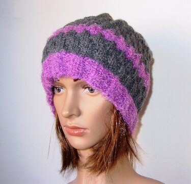 Strickanleitung lässige Beanie, Beaniemütze, Wintermütze - Bild 4