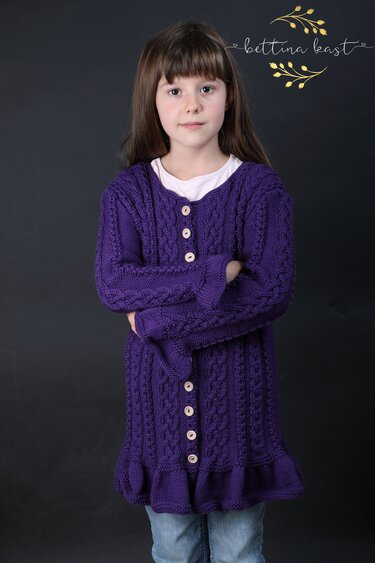 Romantic Cardigan for Girls Anael sizes 98-140 (EU) - Image 4