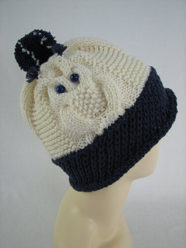 Strickanleitung Mütze "Eule"