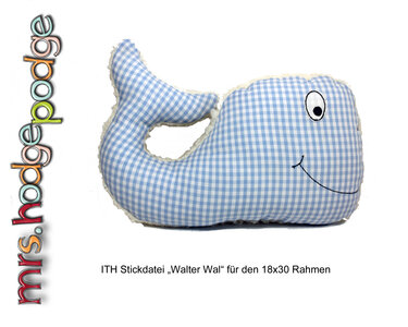 Stickdatei ITH "Walter Wal" - Sticken