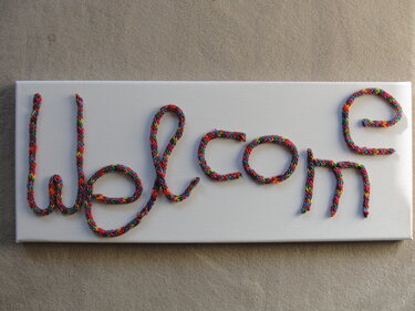 PDF Anleitung Kollagen erstellen mit Kordeln einer Strickliesel - Basteln