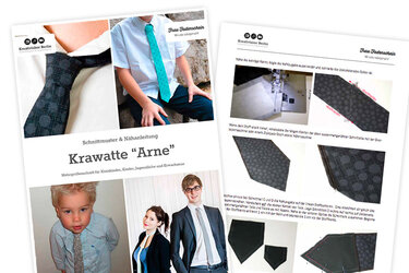 Krawatte „Arne“ für Kinder, Jugendliche und Erwachsene - Bild 4