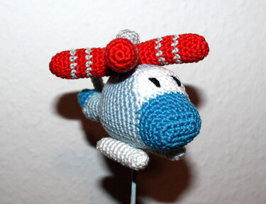rattle grab toy helicopter crochet pattern