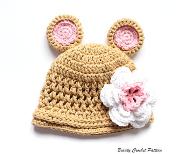 Crochet Bear Hat Pattern