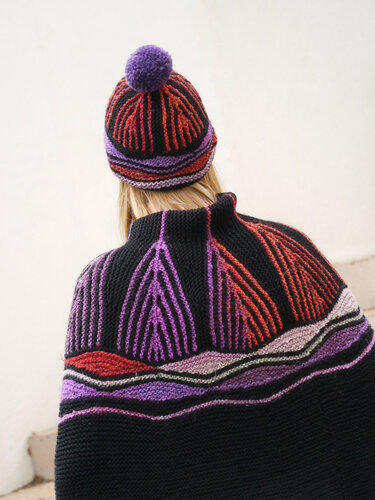 Nice Price Bundle Cape and hat "Art Deco" knitting pattern