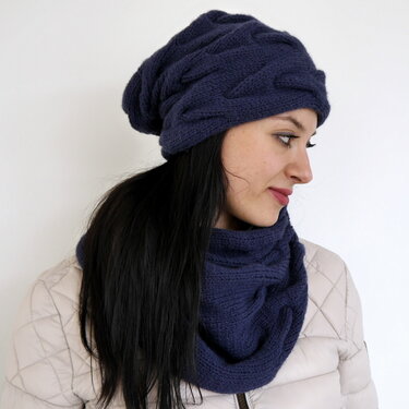 Knitting Pattern - Cable-Knit Beanie - No.109E - Image 3