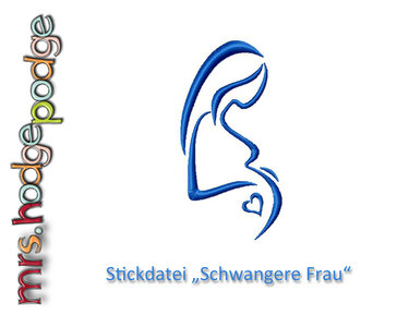 Stickdatei Schwangere Frau - Bild 2