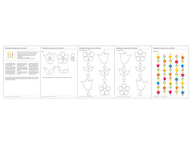 Fensterketten – Frühling – Bastelvorlagen mit Anleitung - Bild 2