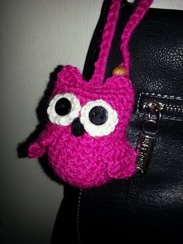 13 Häkelanleitung Taschenbaumler Schlüsselanhänger Eule