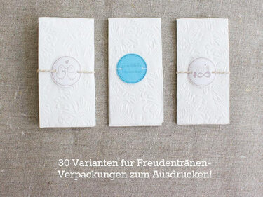 30 Freudentränen-Verpackungen zum Ausdrucken - Basteln