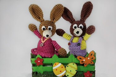 Häkelanleitung Sweepies Hasenkids "Lilu" & "Bali"